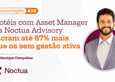 Hotéis com Asset Manager da Noctua Advisory lucram até 67% mais que os sem gestão ativa